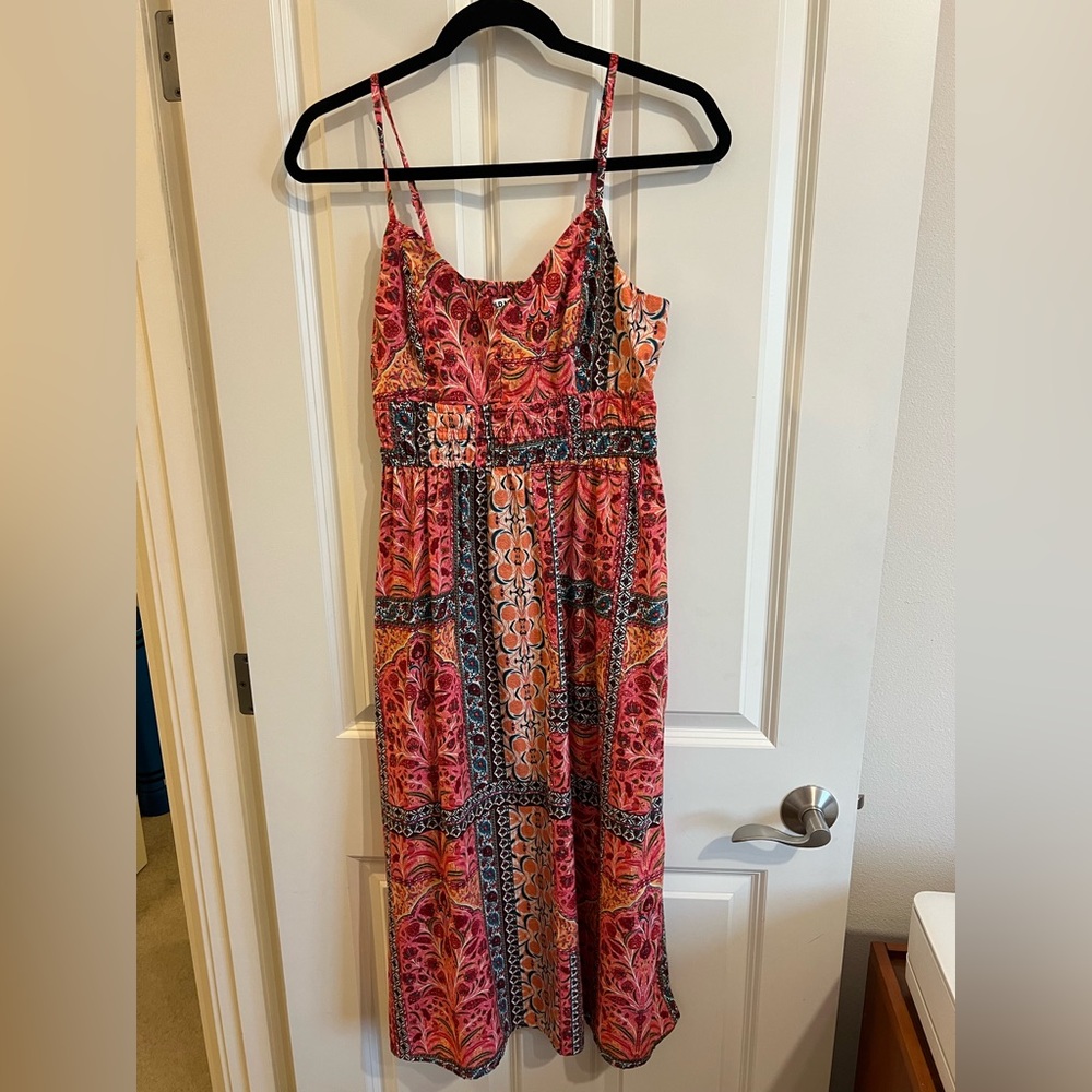Old navy babydoll style boho fall tank dress. Size xs.